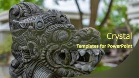  Presentation with bali statue - Cool new slide set with statue-at-the-tirta-gangga backdrop and a tawny brown colored foreground