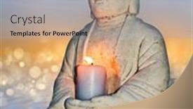  Presentation with buddha - Presentation with statue-of-a-buddha background and a  colored foreground