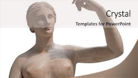  Presentation with venus - Presentation having statue of a nude venus background and a light gray colored foreground