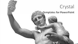  Presentation with bunch - Cool new PPT theme with statue-of-dionysus-or-bacchus backdrop and a white colored foreground