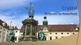  Presentation with holy - Audience pleasing PPT layouts consisting of statue-of-francis-ii-holy backdrop and a light blue colored foreground