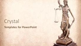 Presentation with old paper - PPT layouts enhanced with statue-of-justice-on-old background and a cream colored foreground