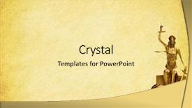  Presentation with old paper - Beautiful slides featuring statue of justice on old backdrop and a blonde colored foreground