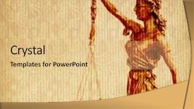  Presentation with old paper - Slides with statue of justice on old background and a lemonade colored foreground