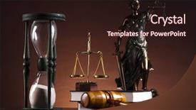  Presentation with lady justice - Audience pleasing theme consisting of statue of lady justice law backdrop and a wine colored foreground