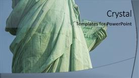  Presentation with liberty - Presentation having statue of liberty in new background and a  colored foreground