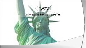  Presentation with liberty - Slide deck with statue of liberty in new background and a white colored foreground
