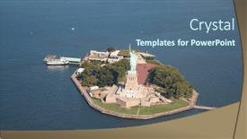  Presentation with liberty - PPT layouts enhanced with statue-of-liberty-liberty-island background and a  colored foreground
