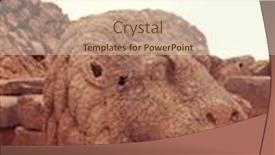  Presentation with turkey - Colorful PPT layouts enhanced with statue-on-mount-nemrut backdrop and a cream colored foreground