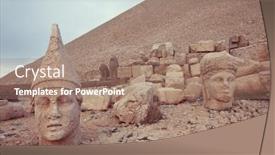  Presentation with turkey - Theme enhanced with statue-on-mount-nemrut background and a coral colored foreground