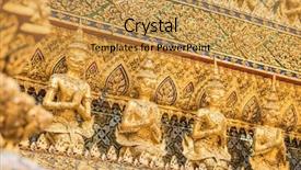  Presentation with thailand - Colorful presentation enhanced with statues at garuda wat phra backdrop and a  colored foreground