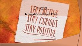  Presentation with stay healthy - Presentation theme enhanced with stay-active-curious-and-positive background and a  colored foreground