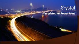  Presentation with hong kon - Beautiful PPT layouts featuring stay connected - ting kau bridge in hong backdrop and a ocean colored foreground