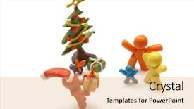  Presentation with marriage family therapy - Slide set having stay home mother - family christmas background and a coral colored foreground