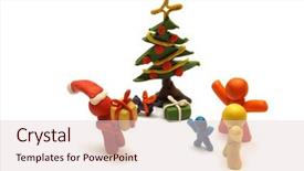  Presentation with power plug christmas - Amazing presentation theme having stay home mother - happy christmas backdrop and a lemonade colored foreground