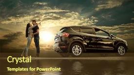  Presentation with reflex - Audience pleasing slide deck consisting of stay near the new car backdrop and a tawny brown colored foreground