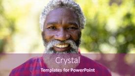  Presentation with home garden - PPT theme featuring staying-at-home-during-quarantine background and a violet colored foreground