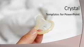  Presentation with condom - Amazing PPT theme having std - condom backdrop and a white colored foreground