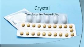  Presentation with contraception - Presentation theme having std - contraception concept pills condom background and a sky blue colored foreground