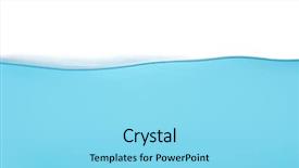  Presentation with water wave - Beautiful PPT theme featuring steady - calm water wave isolated backdrop and a arctic colored foreground