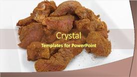  Presentation with steak - Beautiful PPT layouts featuring steak-coated-with-ras-al backdrop and a tawny brown colored foreground