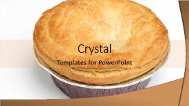  Presentation with aluminium - Audience pleasing PPT layouts consisting of steak meat pie in aluminium backdrop and a yellow colored foreground