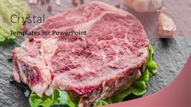  Presentation with graphite - Slide deck enhanced with ribeye on the black graphite background and a coral colored foreground