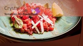  Presentation with raw meat - 