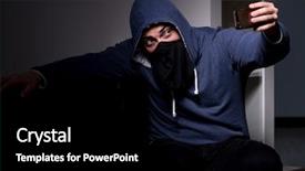  Presentation with apartment - Beautiful PPT layouts featuring stealing tv from apartment house backdrop and a black colored foreground