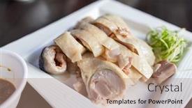  Presentation with food chicken - 