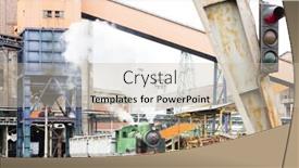  Presentation with steam train - Amazing slide deck having steam-freight-train-kolubara-serbia backdrop and a soft green colored foreground