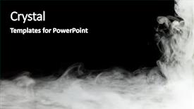  Presentation with steam generator - Presentation enhanced with steam generator - dense smoke frame isolated background and a black colored foreground