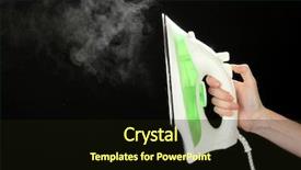  Presentation with steam - Beautiful presentation featuring steam isolated on black backdrop and a  colored foreground