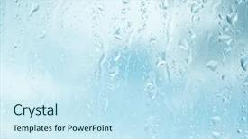  Presentation with gravity rain blue water drop splash - Colorful presentation design enhanced with steam leak - natural blue water drop background backdrop and a sky blue colored foreground