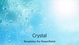  Presentation with steam - Slide deck with steam leak - natural blue water drop background background and a arctic colored foreground