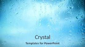  Presentation with steam - Cool new presentation theme with steam leak - natural blue water drop background backdrop and a arctic colored foreground