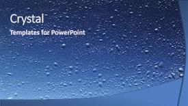  Presentation with steam - Theme having steam leak - wet glass surface background and a  colored foreground