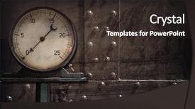  Presentation with steam - Slide deck featuring steam manometer background and a dark gray colored foreground