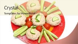  Presentation with steam - Colorful slides enhanced with steam turkey cutlets backdrop and a blonde colored foreground