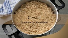  Presentation with traditional - Beautiful presentation theme featuring steamed-barley-grits-belboula backdrop and a coral colored foreground