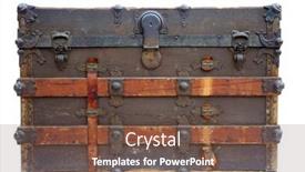  Presentation with antique - Cool new slide set with steamer-trunk-antique-steamer-trunk backdrop and a tawny brown colored foreground