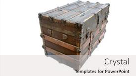  Presentation with antique - Presentation theme enhanced with steamer-trunk-antique-steamer-trunk background and a light gray colored foreground