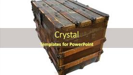  Presentation with antique - Presentation theme featuring steamer-trunk-antique-steamer-trunk background and a tawny brown colored foreground