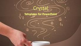  Presentation with doodle - Cool new presentation design with warm drink decorated with doodle backdrop and a tawny brown colored foreground