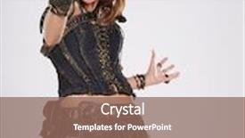 Presentation with steampunk - Amazing PPT layouts having steampunk isolated woman fantasy fashion for cover backdrop and a violet colored foreground