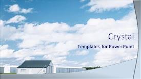  Presentation with barn - Theme with steel-barn-on-a-farm background and a  colored foreground