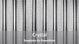  Presentation with steel bars - Beautiful presentation theme featuring steel bars - iron fence backdrop and a gray colored foreground