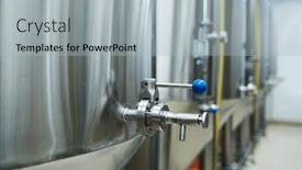  Presentation with alcoholic - Slide deck enhanced with steel-beer-brewing-equipment-alcoholic background and a light gray colored foreground