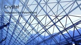  Presentation with steel building - Cool new theme with steel building - skylight window close-up toned backdrop and a light blue colored foreground