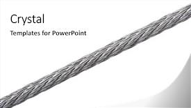  Presentation with metal frames frame and steel - Beautiful presentation featuring cable wire metal rope isolated backdrop and a white colored foreground